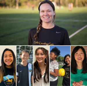 photos featuring Brianna Russell, author and founding CEO of Girls Leading Girls, as well as photos of Asian participants from Girls Leading Girls