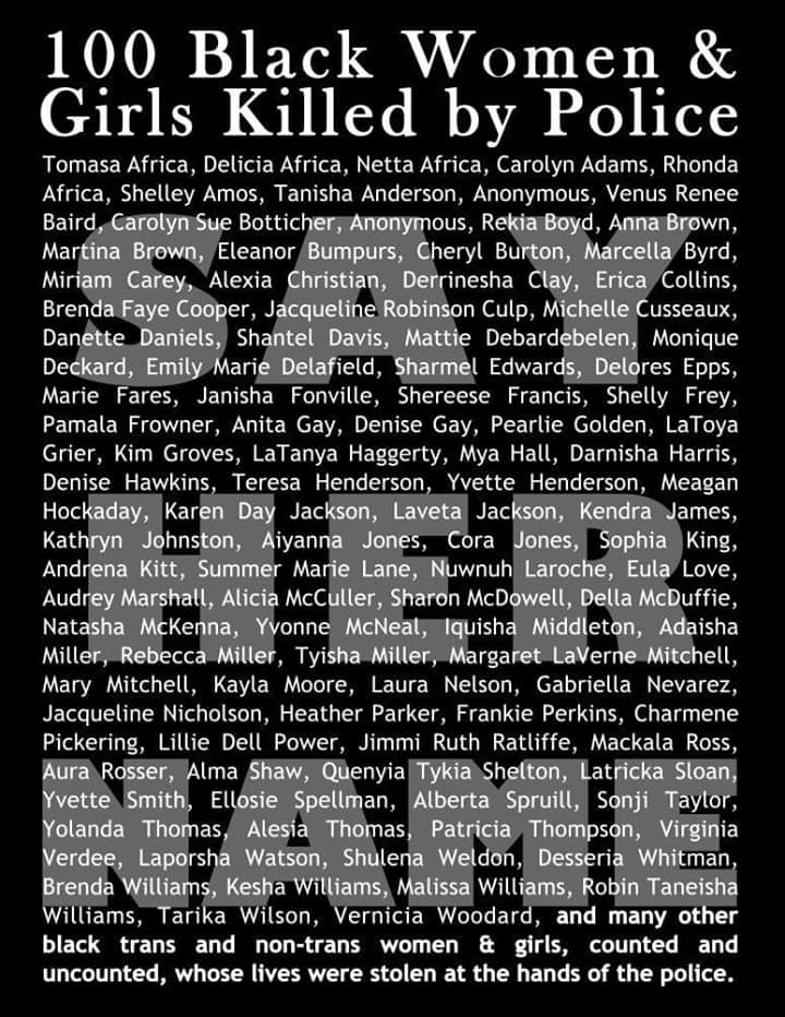 100 Black Women & Girls Killed by Police