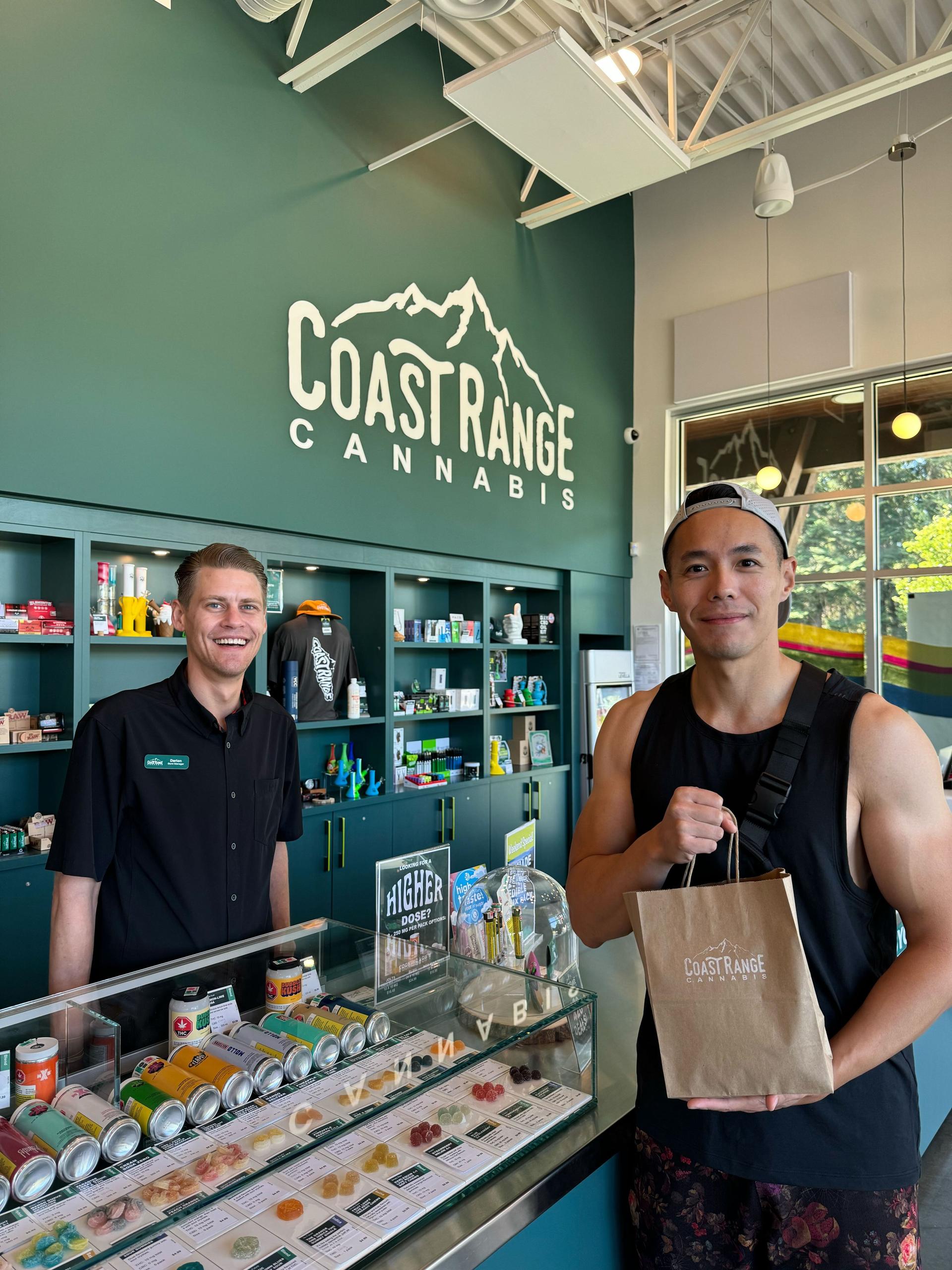 Bo Chen visiting Coast Range Cannabis in Courtenay