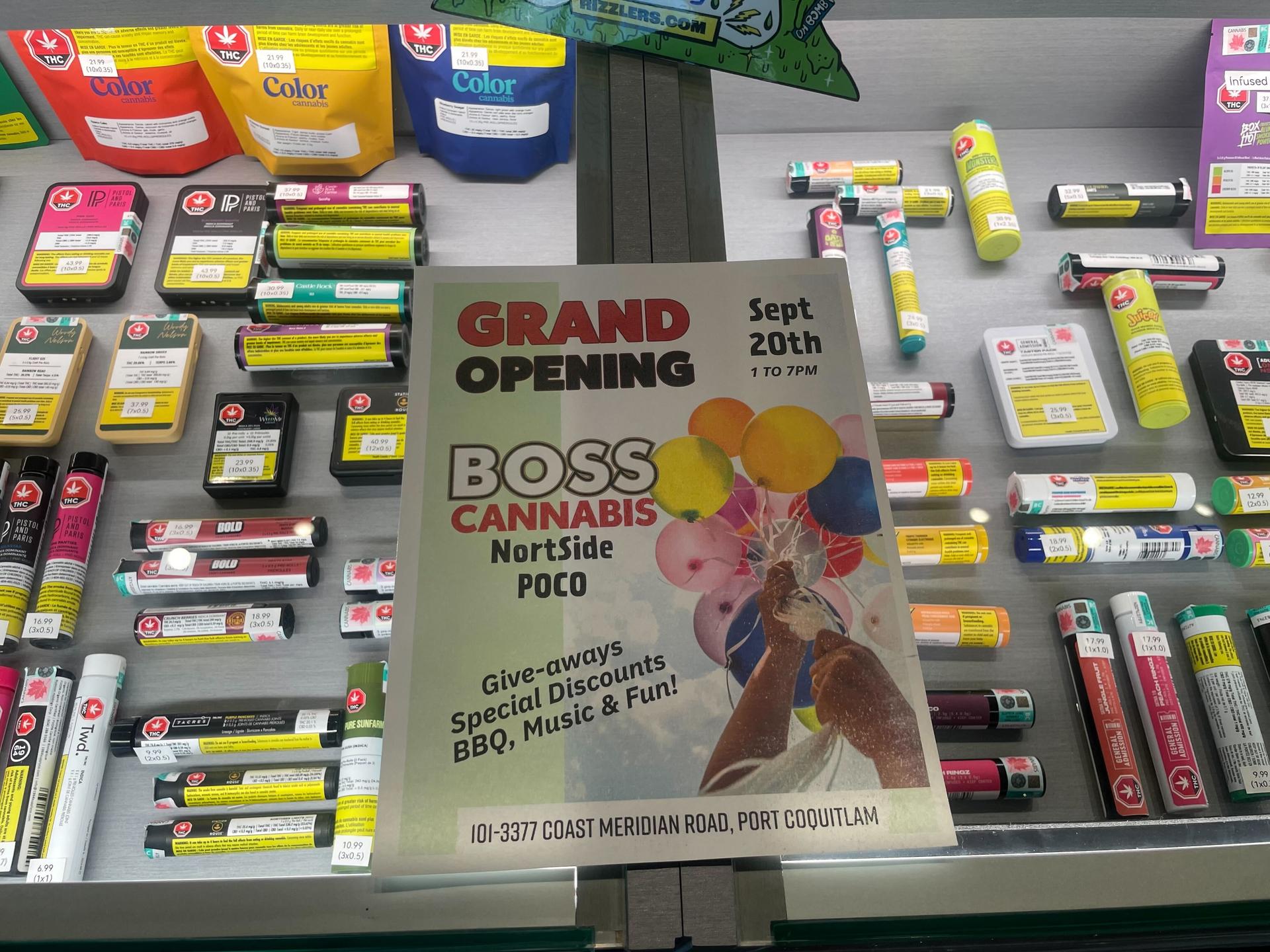 Boss Cannabis Port Coquitlam grand opening