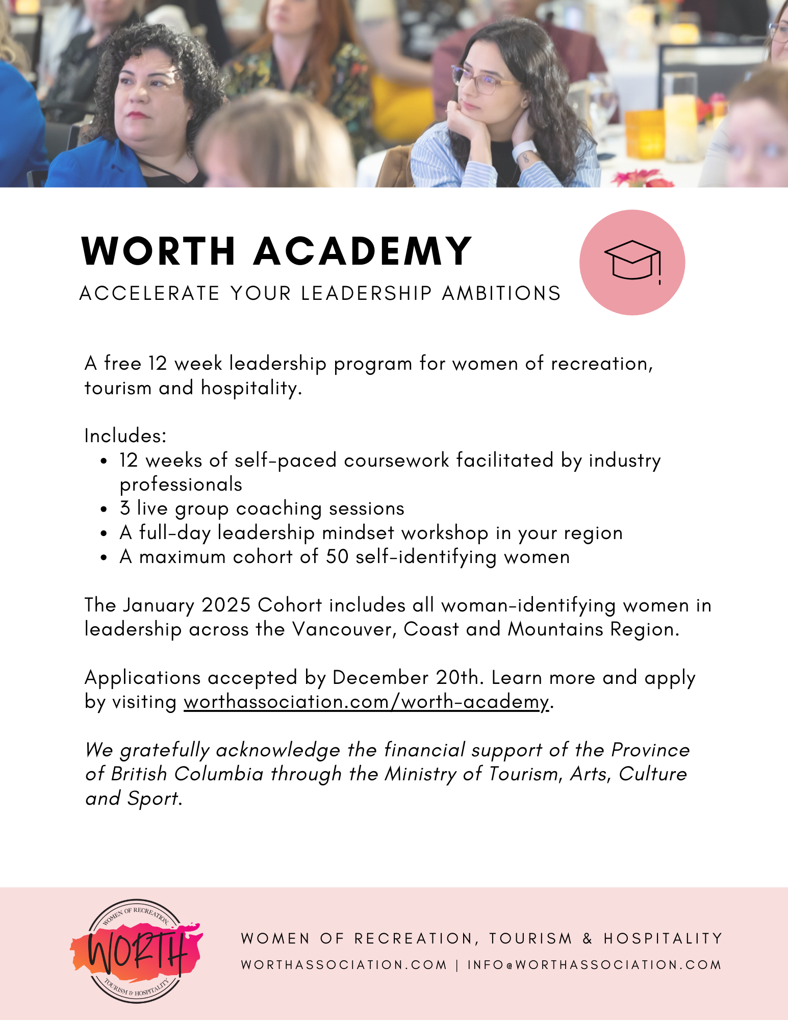 WORTH Academy poster